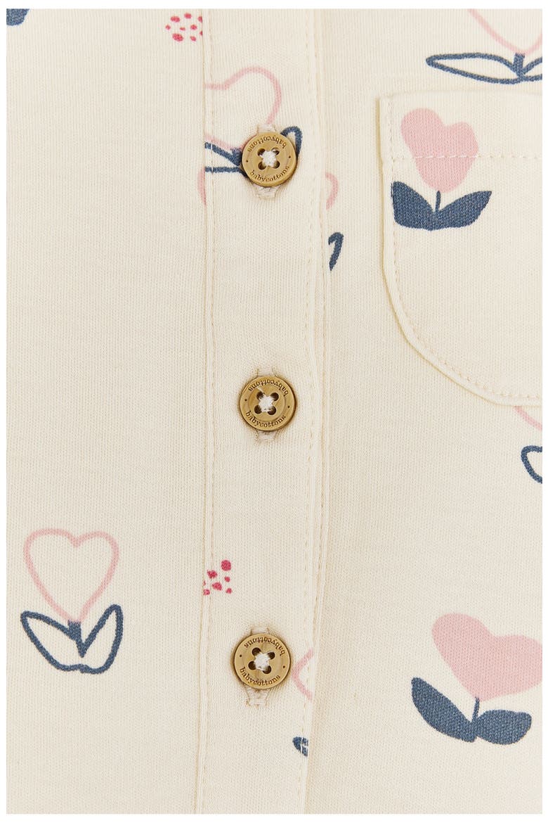 Hearts Coverall for Infant, Alternate, color, OFF-WHITE