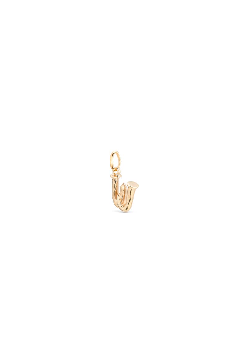 18K Gold-Plated Letter W Charm, Alternate, color, Gold
