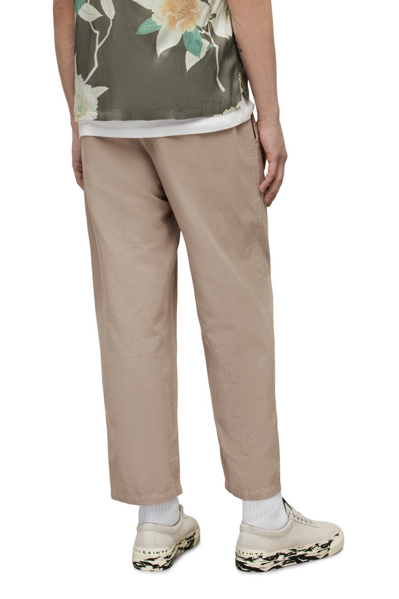 Archer Cotton & Linen Trousers, Alternate, color, BLEACHED KHAKI