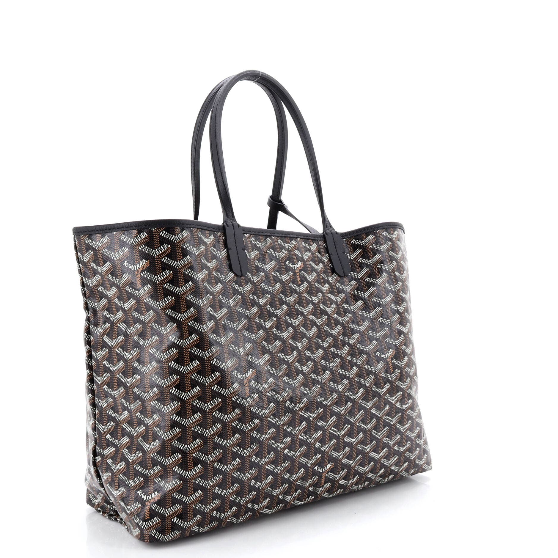Pre-Owned Goyard Saint Louis Tote Coated Canvas PM, Alternate, color, Black