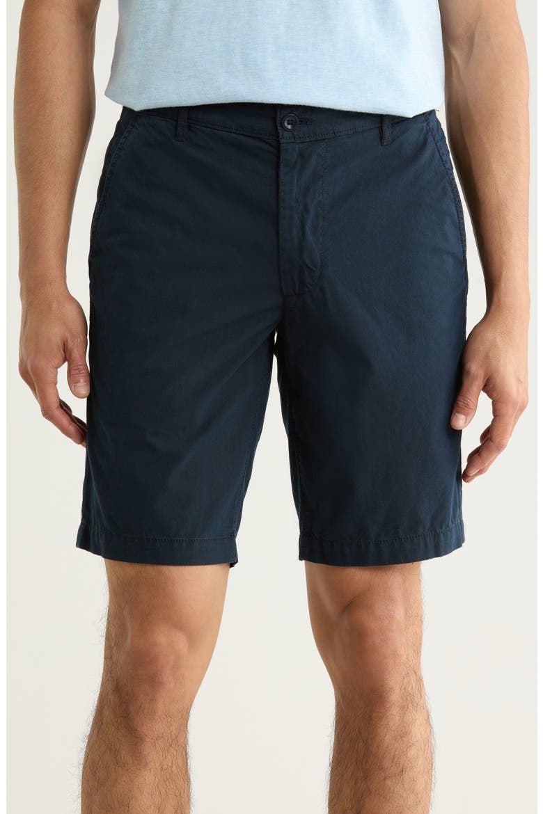 Griffin Cotton Blend Shorts, Main, color, LIGHT NAVY