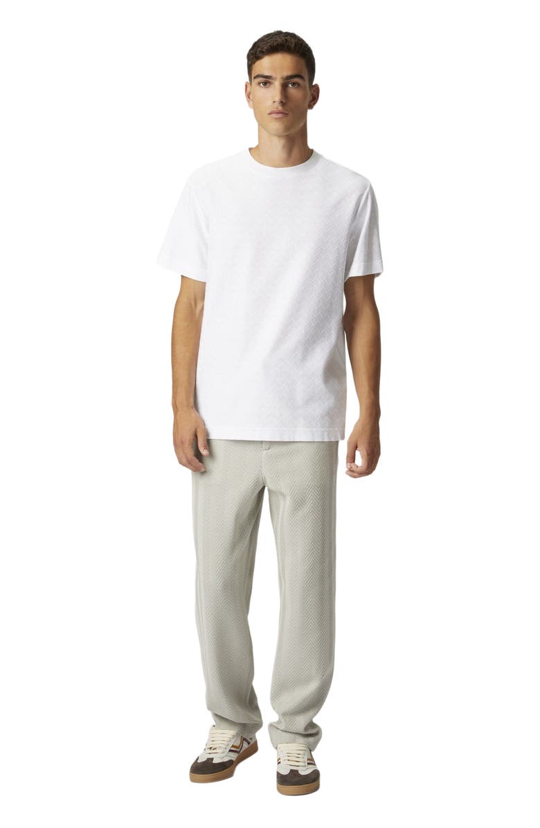 Missoni Tone-on-tone Zig Zag Cotton Jersey Crewneck T-shirt, Main, color, White