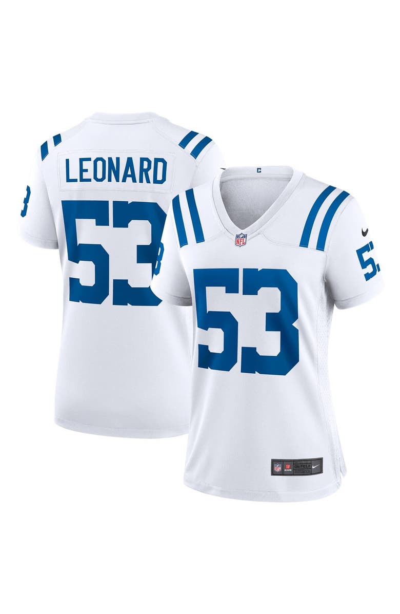 Nike Women's Nike Shaquille Leonard White Indianapolis Colts Game Player Jersey, Alternate, color, 