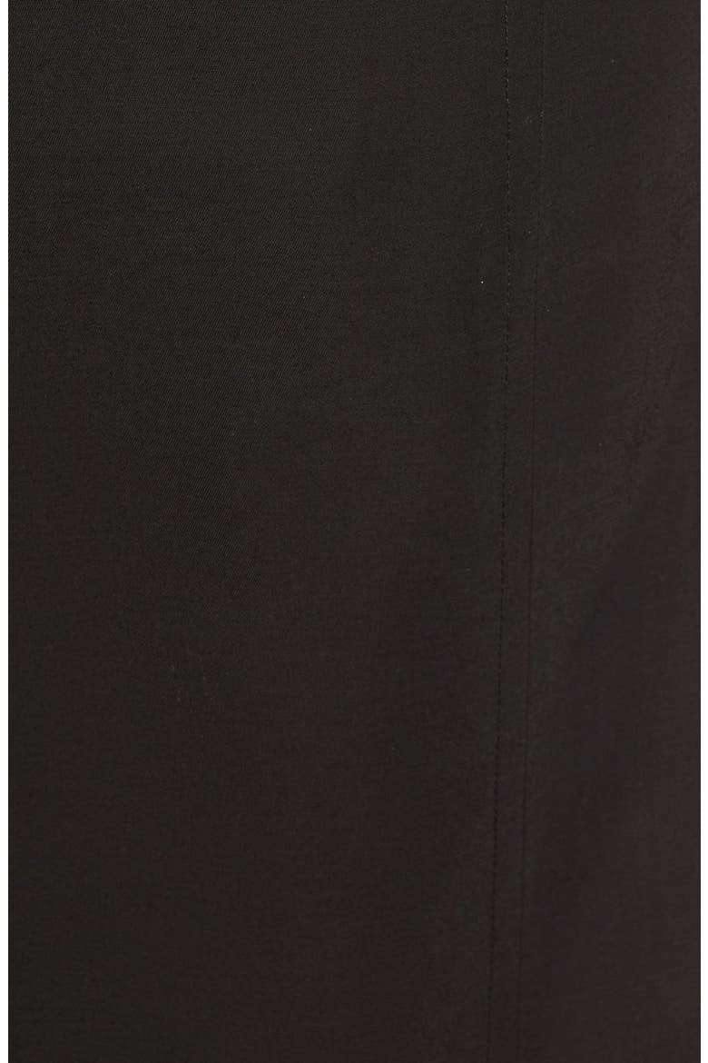 Long Trench Raincoat with Removable Hood, Alternate, color, BLACK