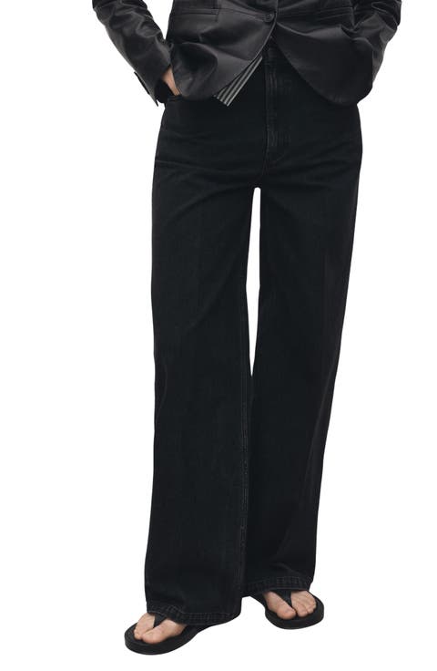 High Waist Straight Leg Jeans