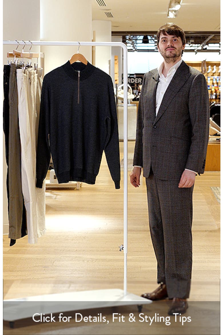 West Merino Wool Quarter Zip Sweater video