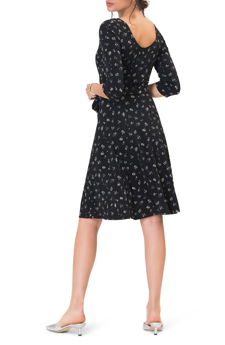 Leota Belted Print Jersey A-Line Dress, Alternate, color, 
