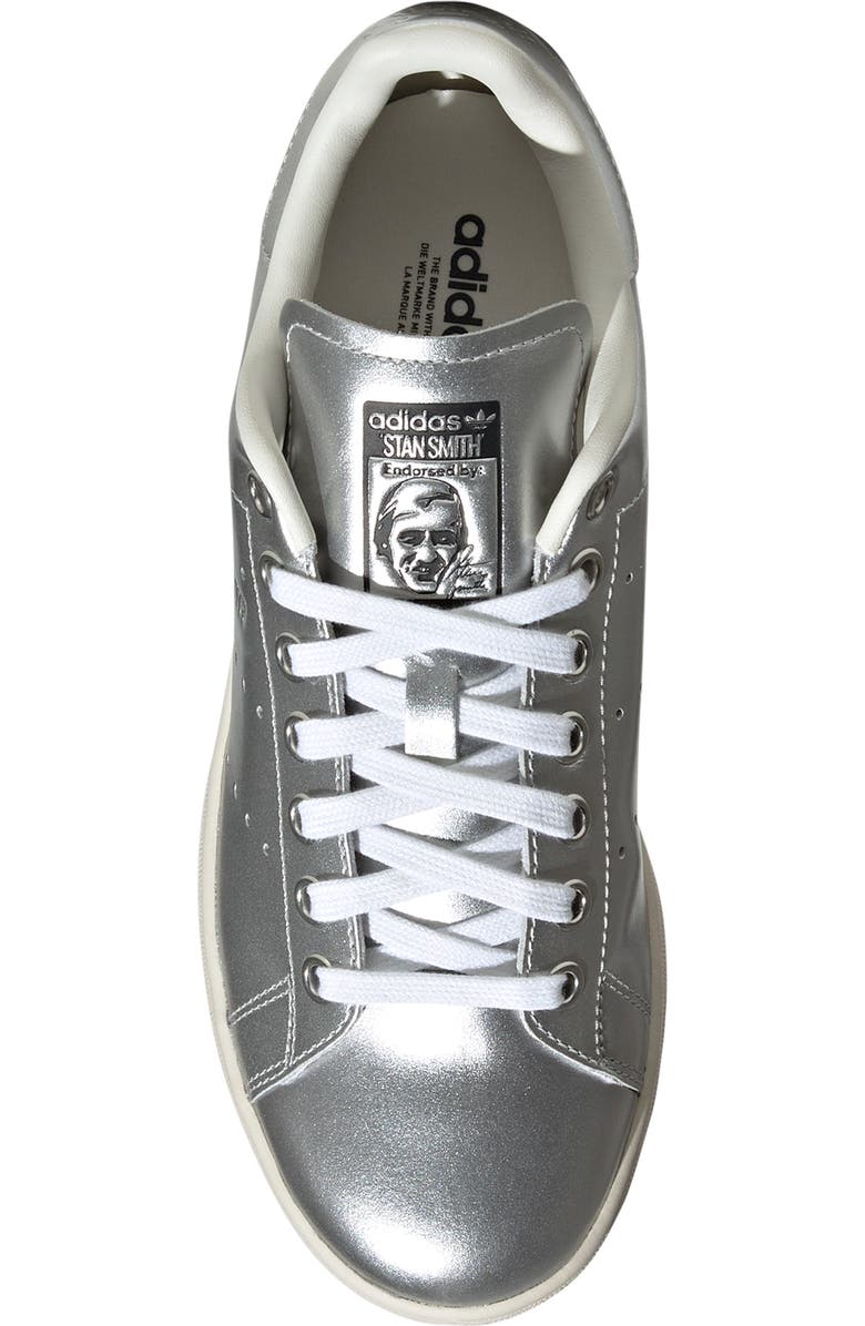 adidas Stan Smith Sneaker, Alternate, color, Silver Met/ Silver Met/ Black