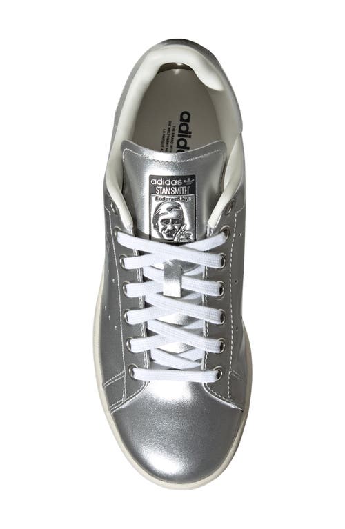 Adidas Originals Adidas Stan Smith Sneaker In Silver Met/silver Met/black