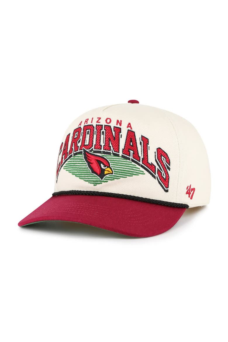 Men's '47 Cream Arizona Cardinals Pomona Rope Hitch Adjustable Hat, Main, color, Cream