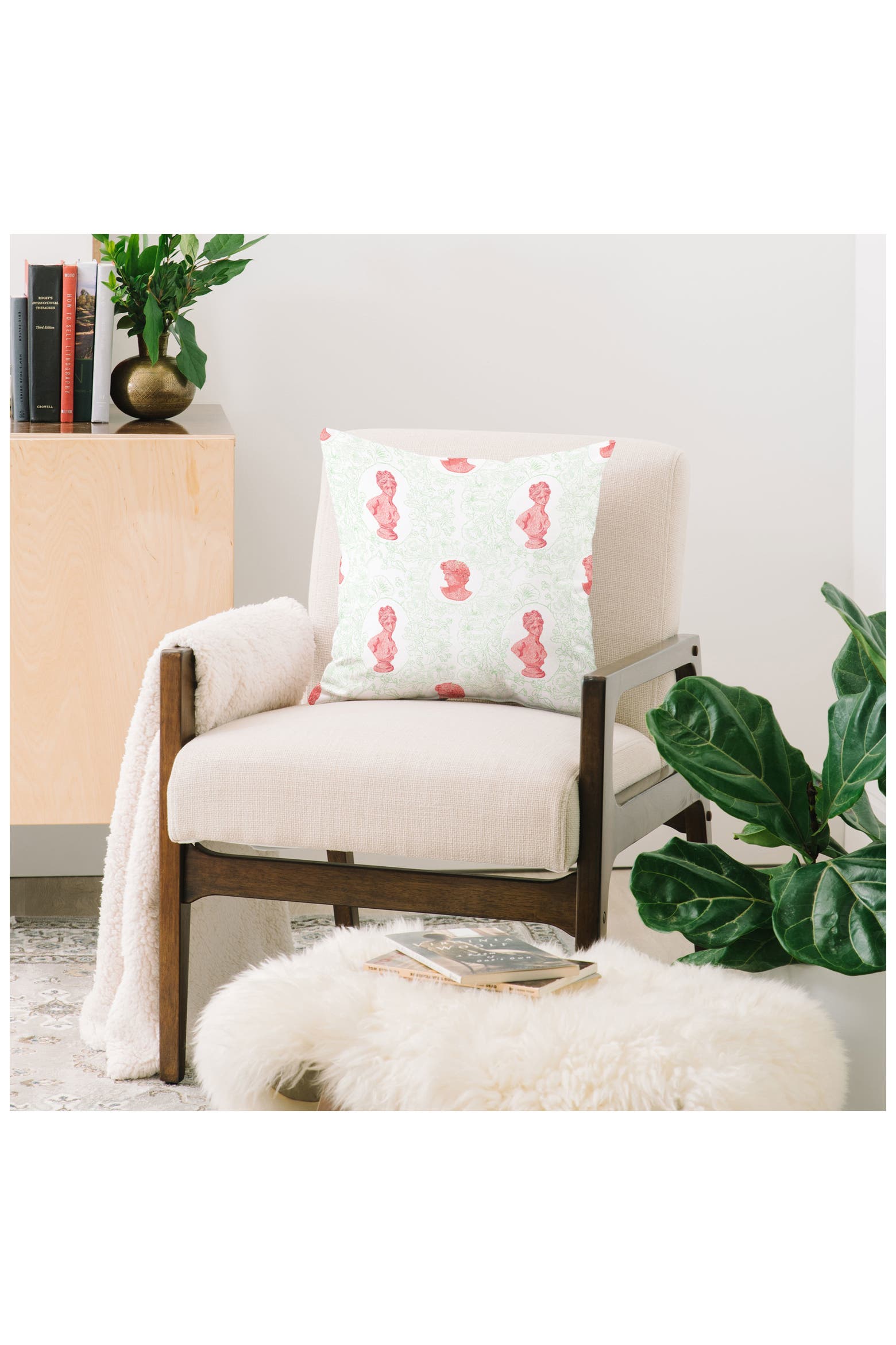 Deny Designs Bust Pattern Square Throw Pillow | Nordstromrack