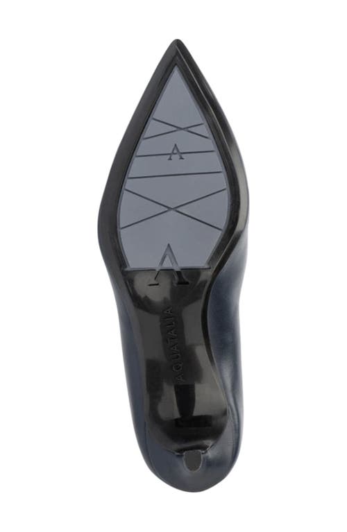 Aquatalia Melina Pointed Toe Pump In Navy Blue