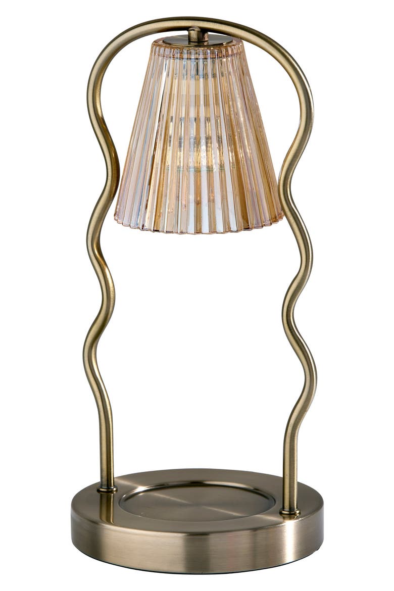 Chiara Candle Warmer Lamp, Main, color, ANTIQUE BRASS