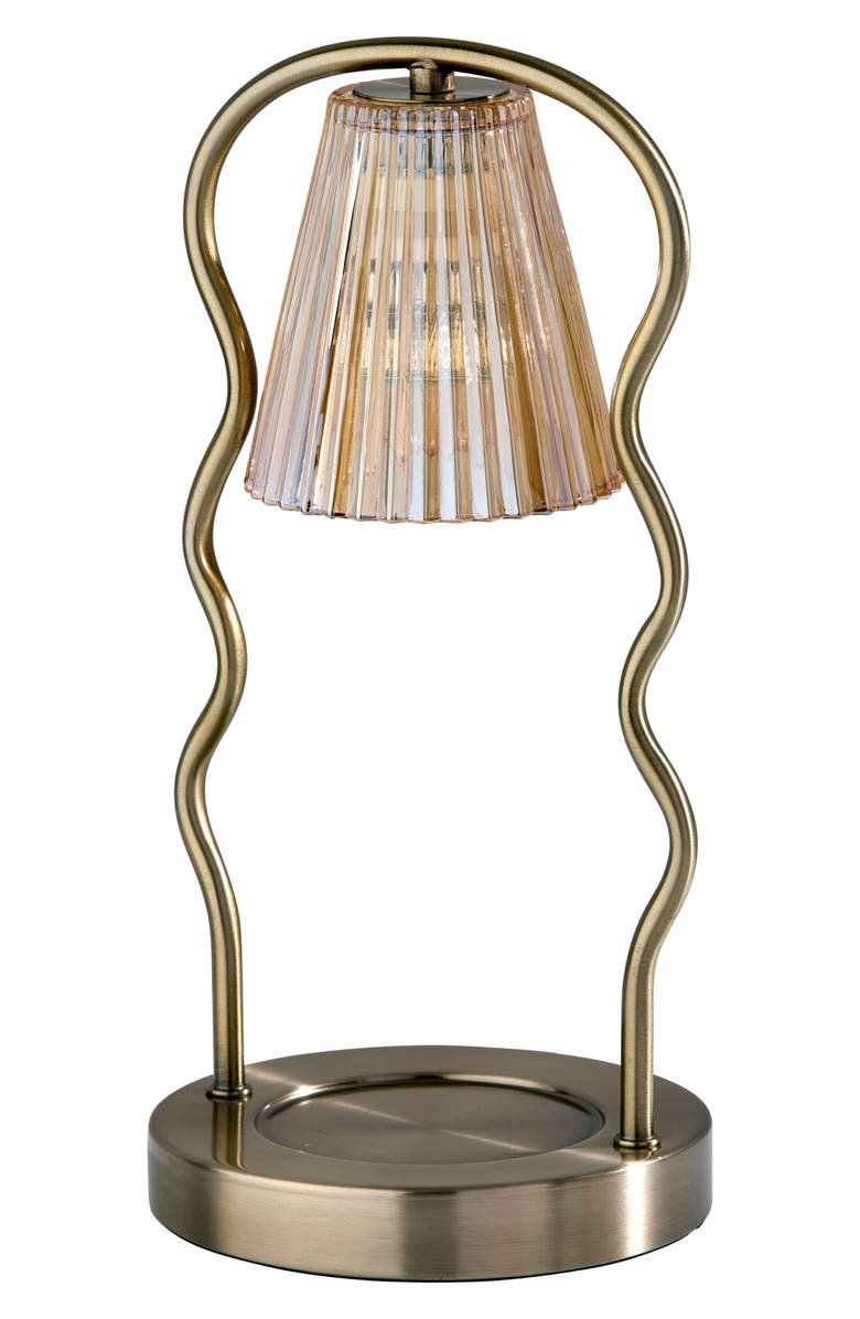 ADESSO LIGHTING Chiara Candle Warmer Lamp, Main, color, Antique Brass