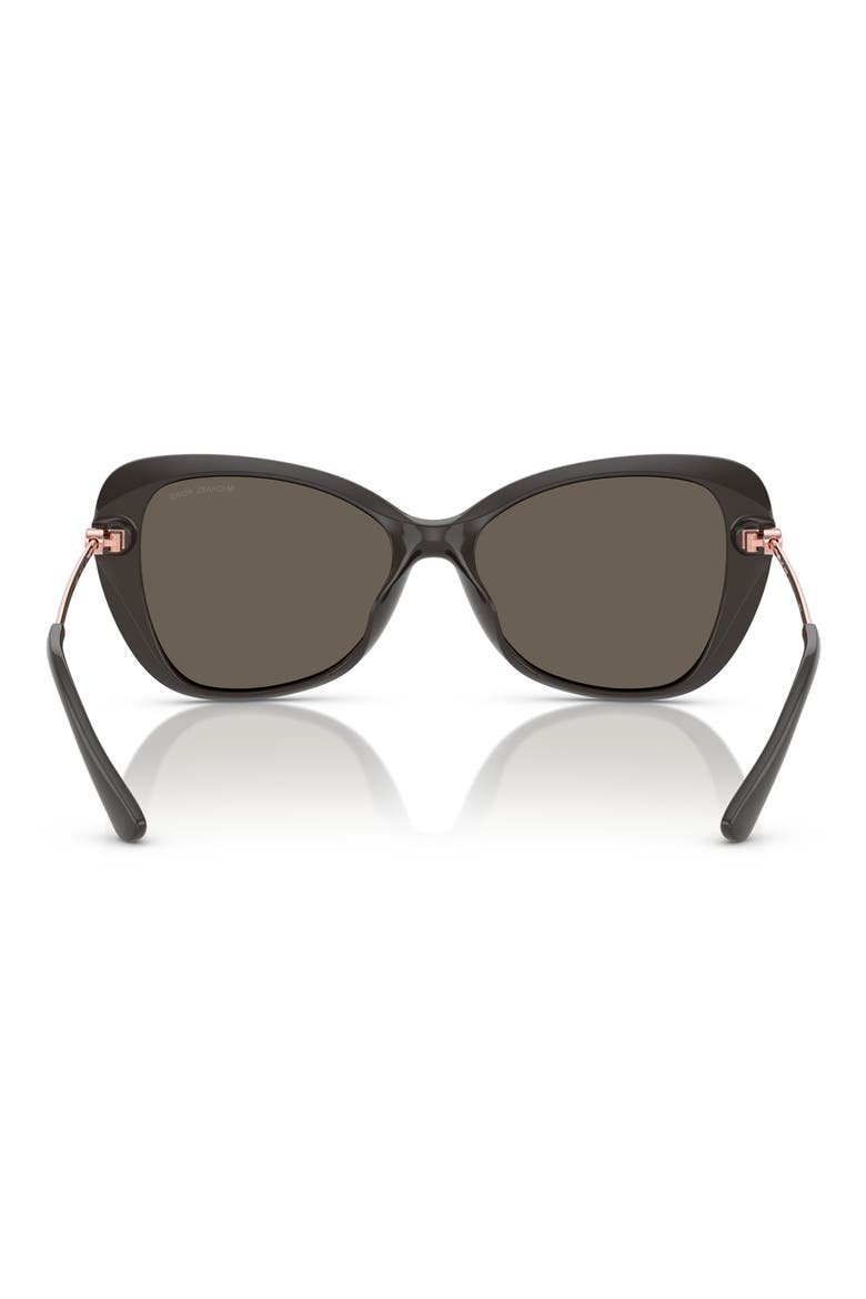 56mm Butterfly Sunglasses, Alternate, color, GREY