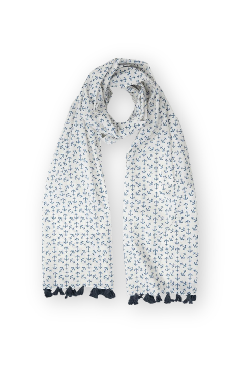 Anchor Blue Scarf