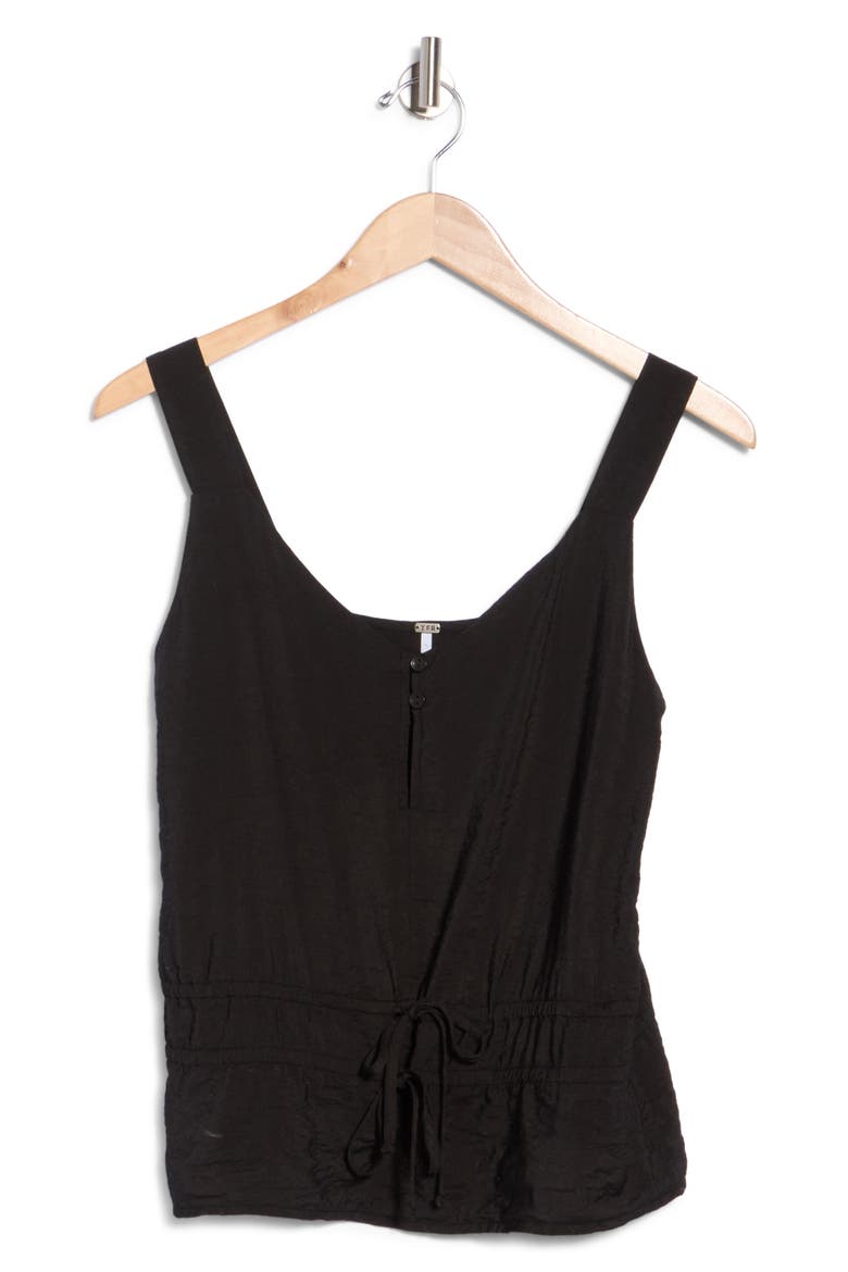 Kai Textured Tank, Main, color, BLACK SOLID