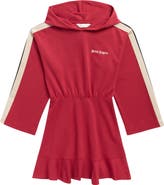 Palm Angels Kids' New Track Hoodie Dress