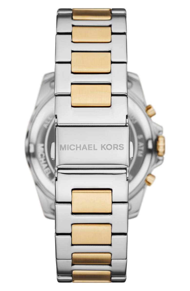 Michael Kors Two Tone Stainless Steel Bracelet Watch, 44mm, Alternate, color, 2-Tone