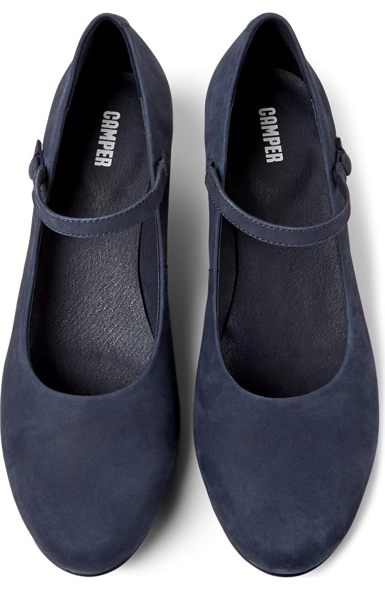 Camper Helena Bajo Mary Jane Pump, Alternate, color, Navy