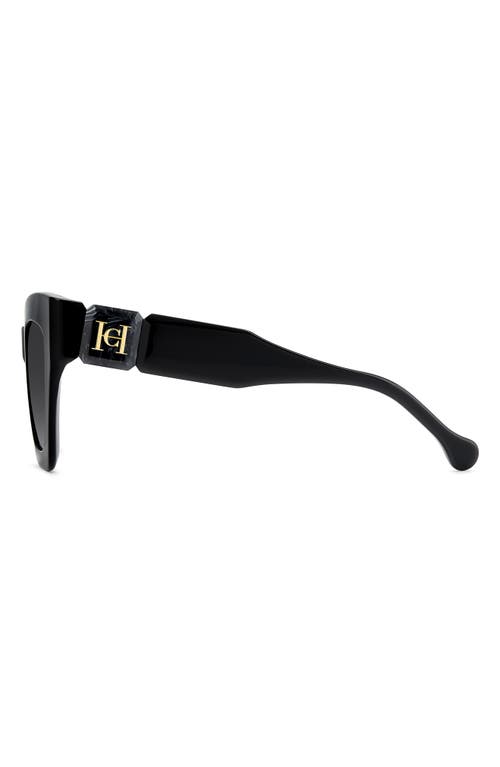 Carolina Herrera 52mm Gradient Cat Eye Sunglasses In Black
