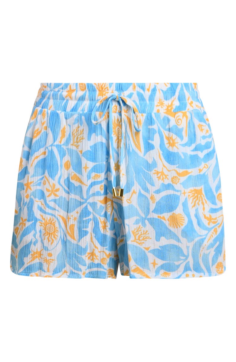 La Blanca Trinkets Cover-Up Shorts, Alternate, color, Sky