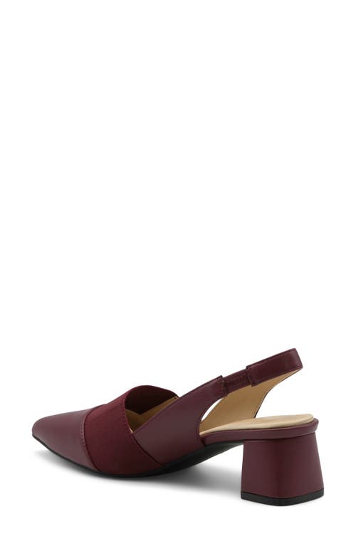 Adrienne Vittadini Seemona Slingabck Pump In Burgundy