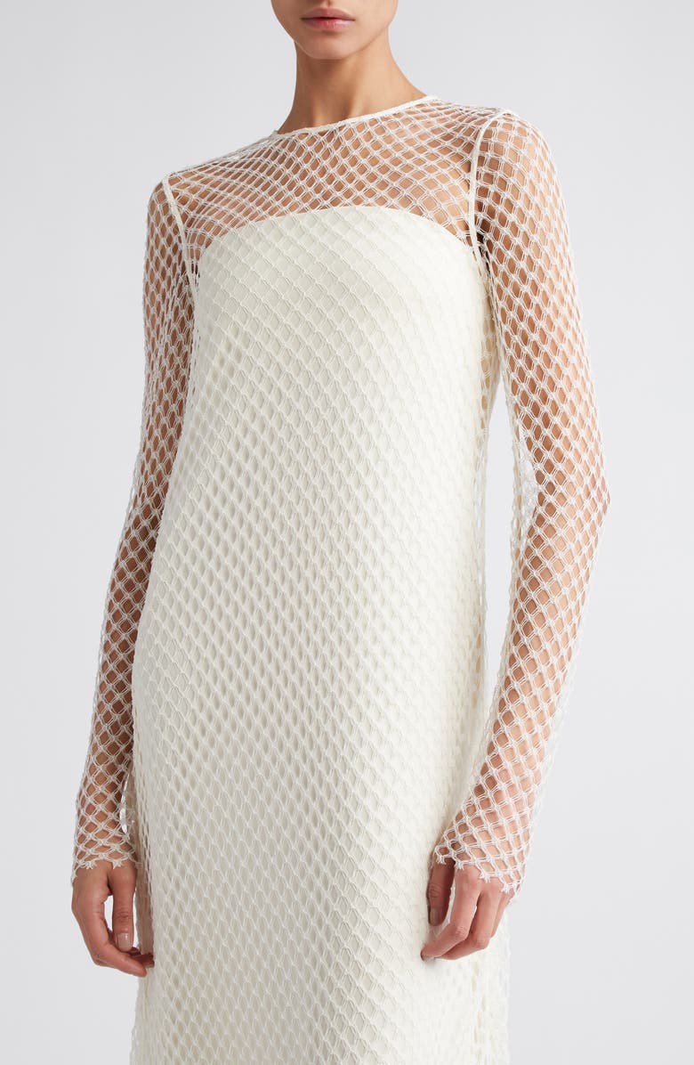 TOTEME Layered Lace Dress, Alternate, color,