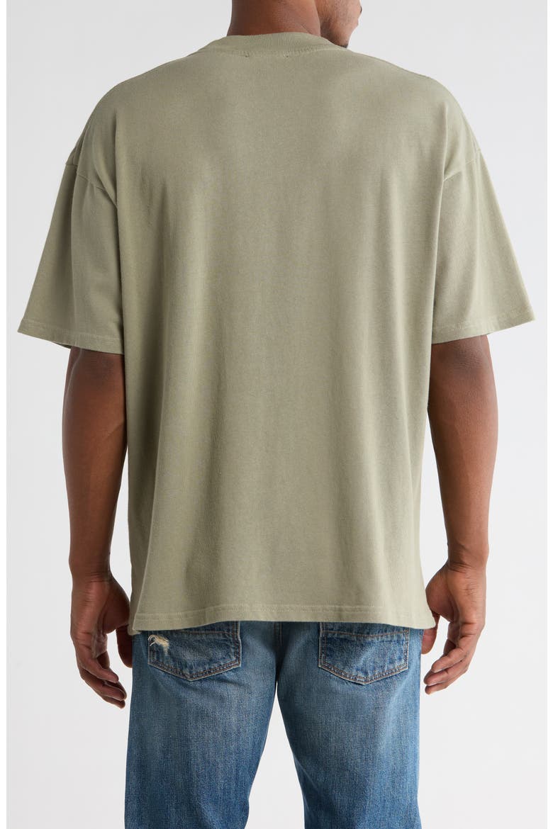 Thoroughbred Oversize Cotton Graphic T-Shirt, Alternate, color, KHAKI