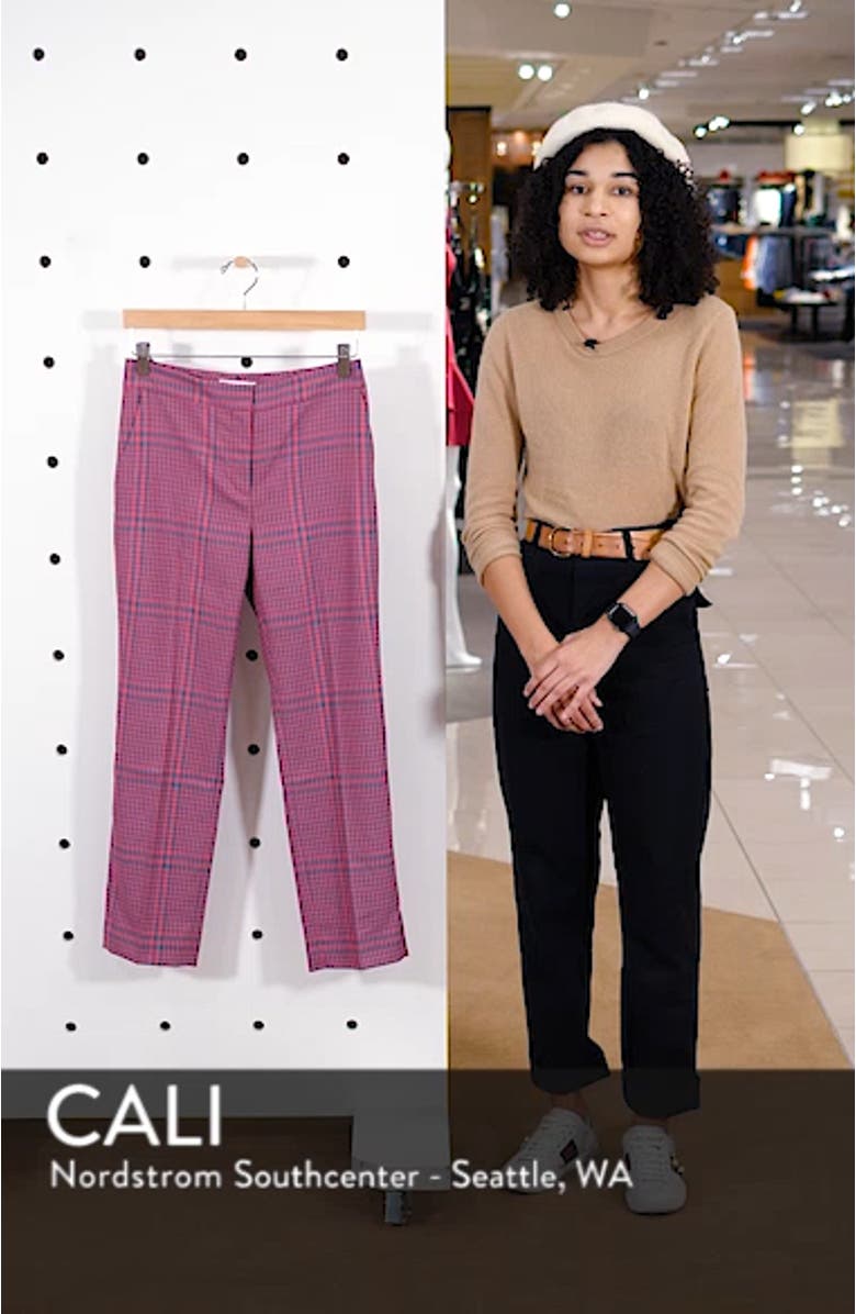 Straight Leg Plaid Pants, sales video thumbnail
