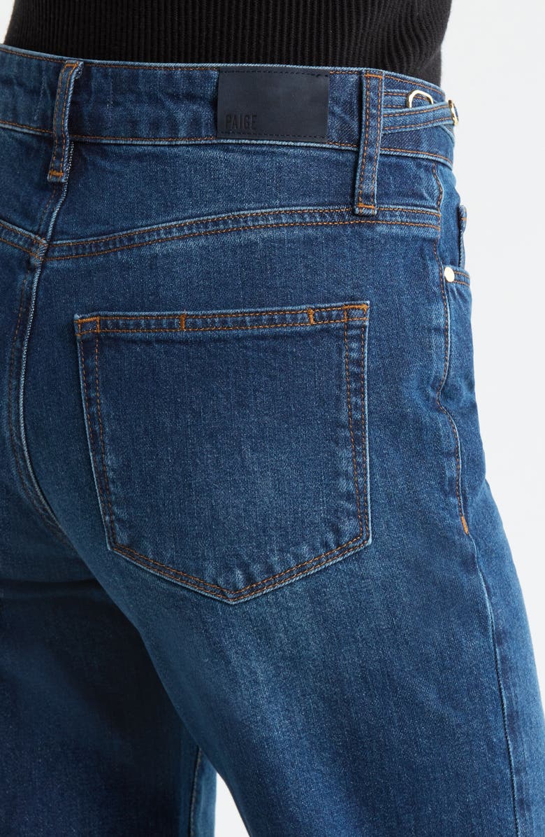 PAIGE Leenah Waist Buckle Wide Leg Jeans, Alternate, color, Technique