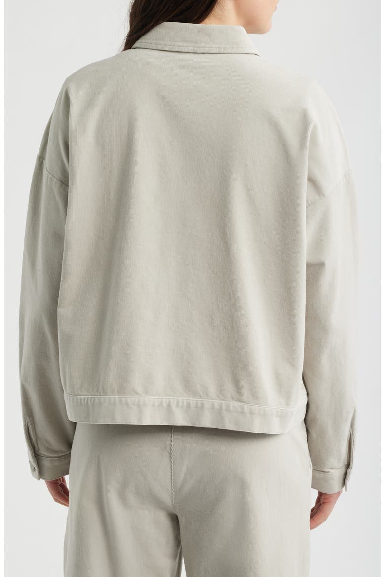 Classic Collar Stretch Organic Collar Corduroy Jacket, Alternate, color, CHALK