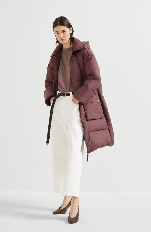 Brunello Cucinelli Cashmere And Silk Lightweight Sweater In Brown