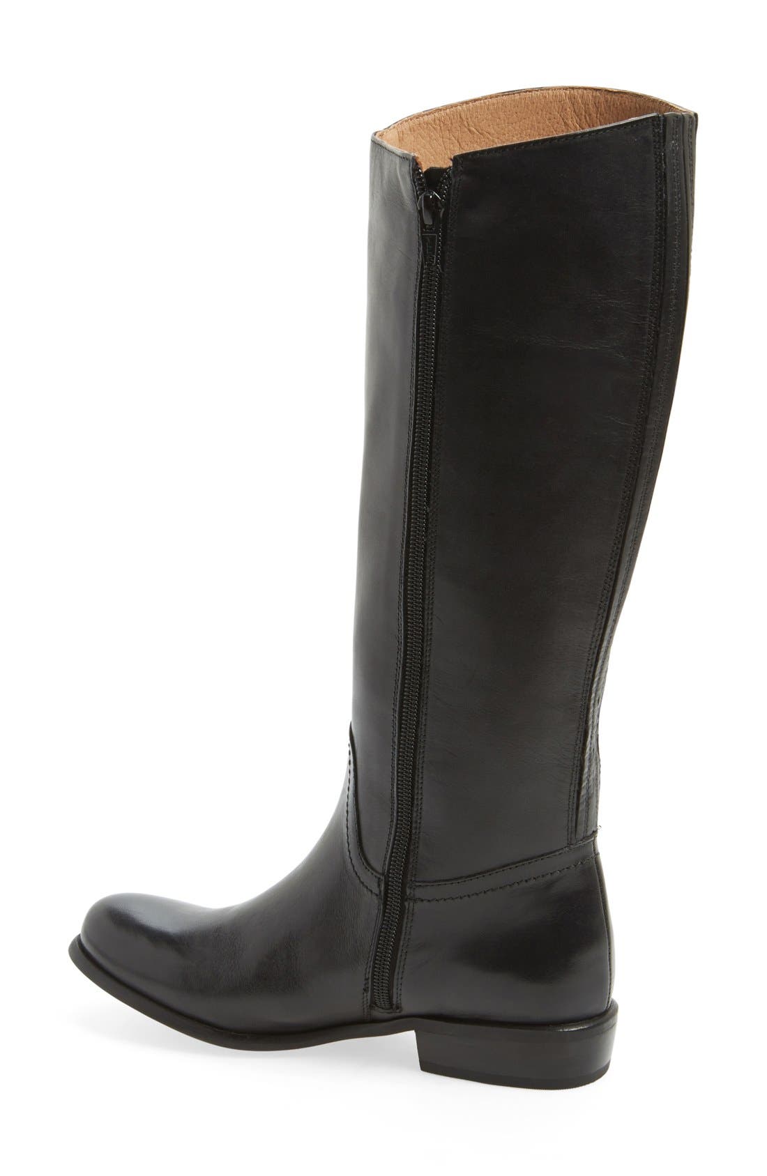 'Geneva' Tall Boot, Alternate, color, BLACK