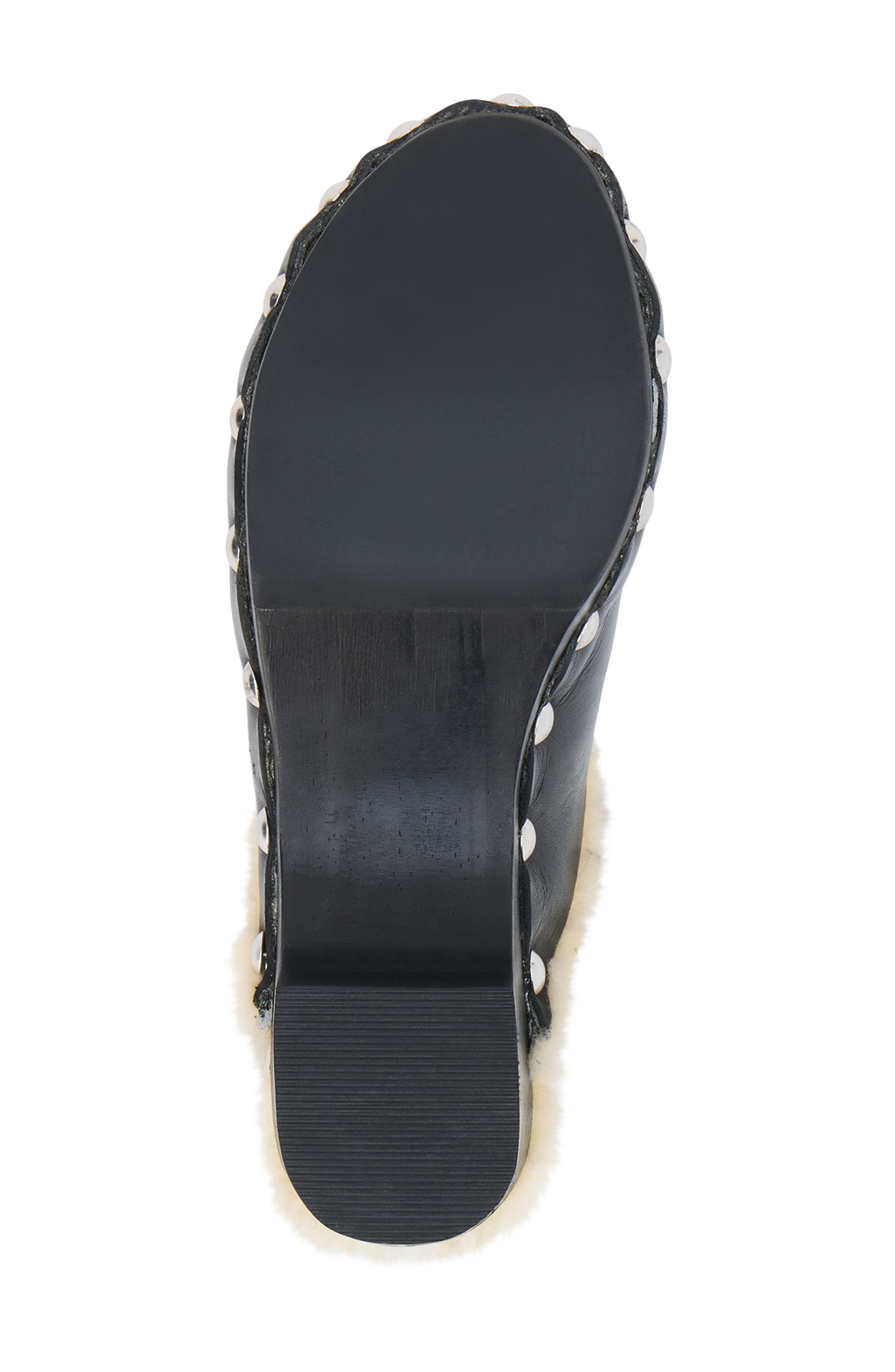 Matisse Mayfair Faux Shearling Lined Clog, Alternate, color, Black