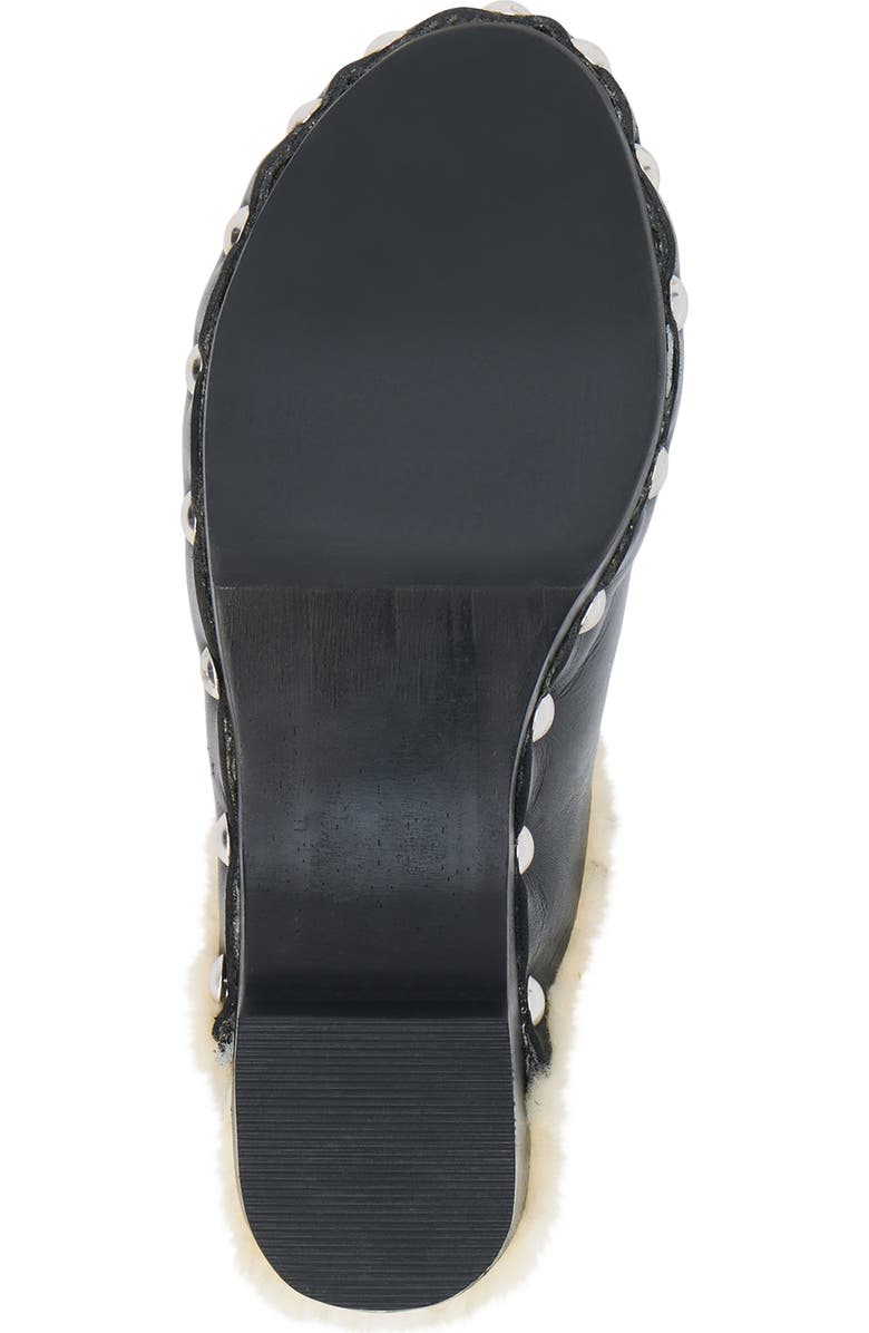 Matisse Mayfair Faux Shearling Lined Clog, Alternate, color, Black