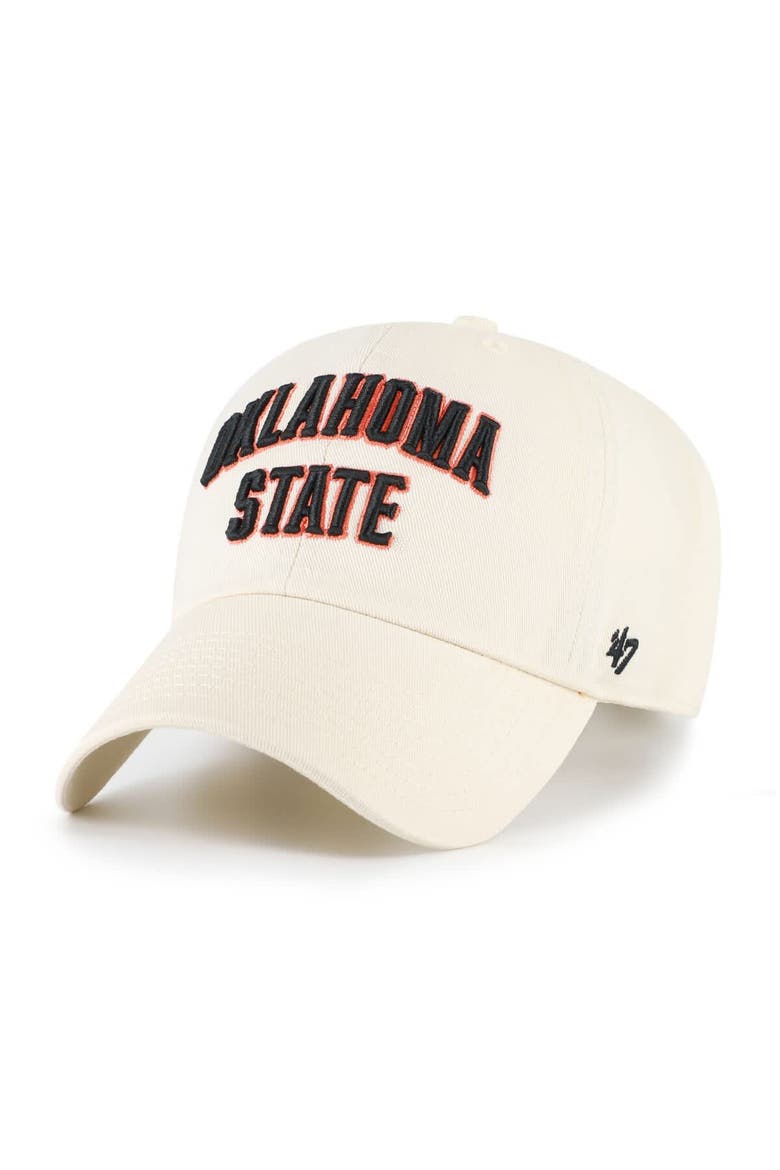 Men's '47 Sand Oklahoma State Cowboys Clean Up Adjustable Hat, Main, color, Sand