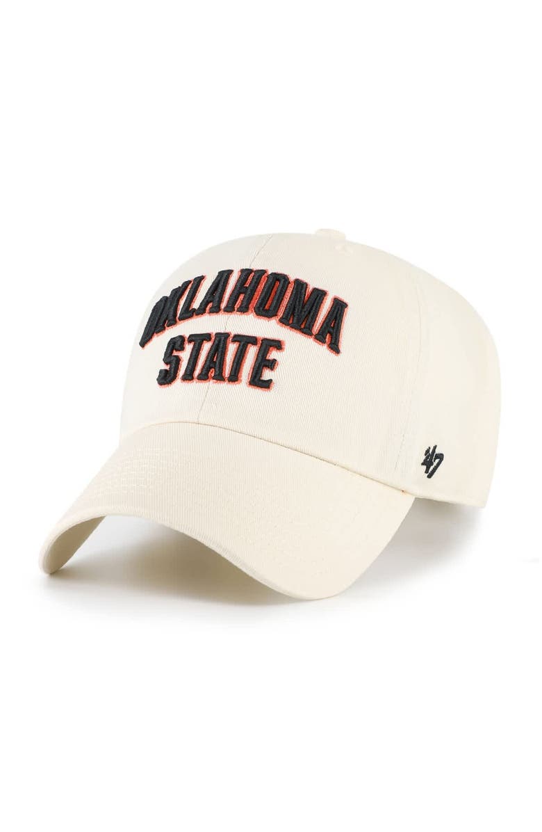 '47 Men's '47 Sand Oklahoma State Cowboys Clean Up Adjustable Hat, Main, color, 
