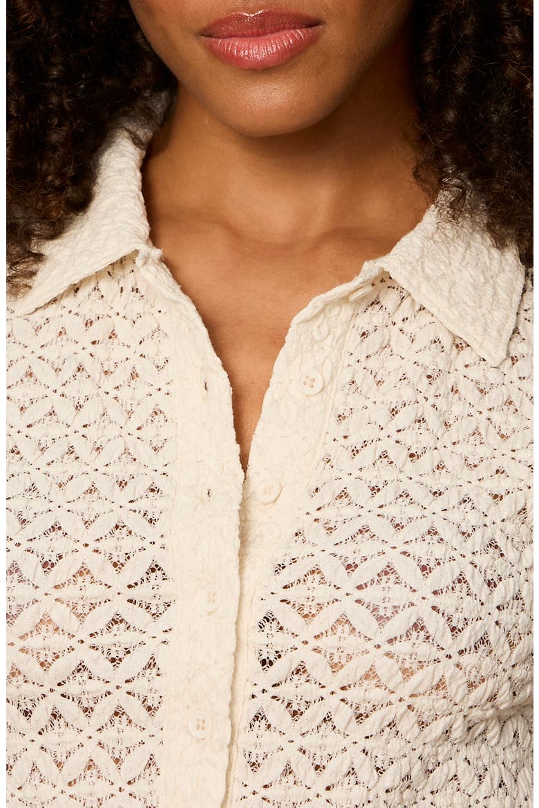 Everyday Muse Collar Shirt, Alternate, color, BONE WHITE