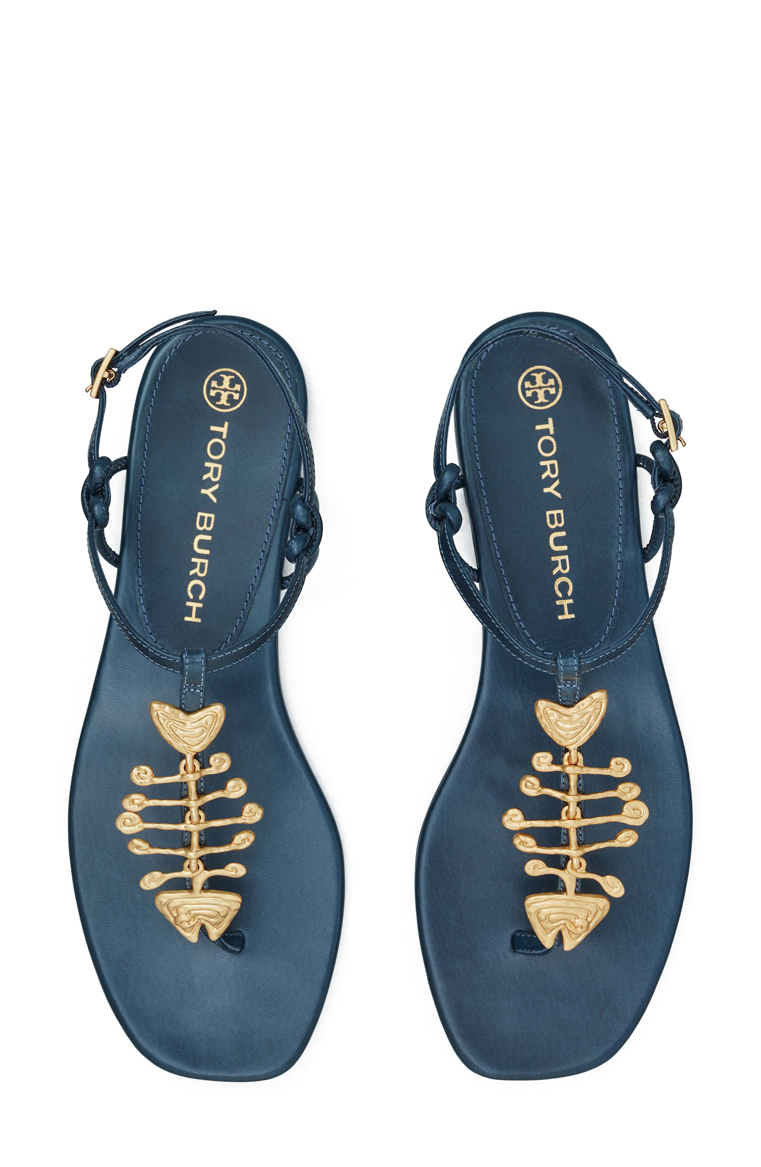 Capri Fish Thong Sandal, Alternate, color, PERFECT NAVY