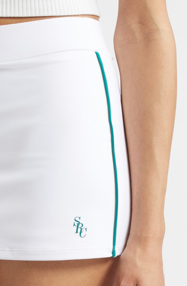 Sporty & Rich SRC Court Skirt, Alternate, color, White/ Alpine