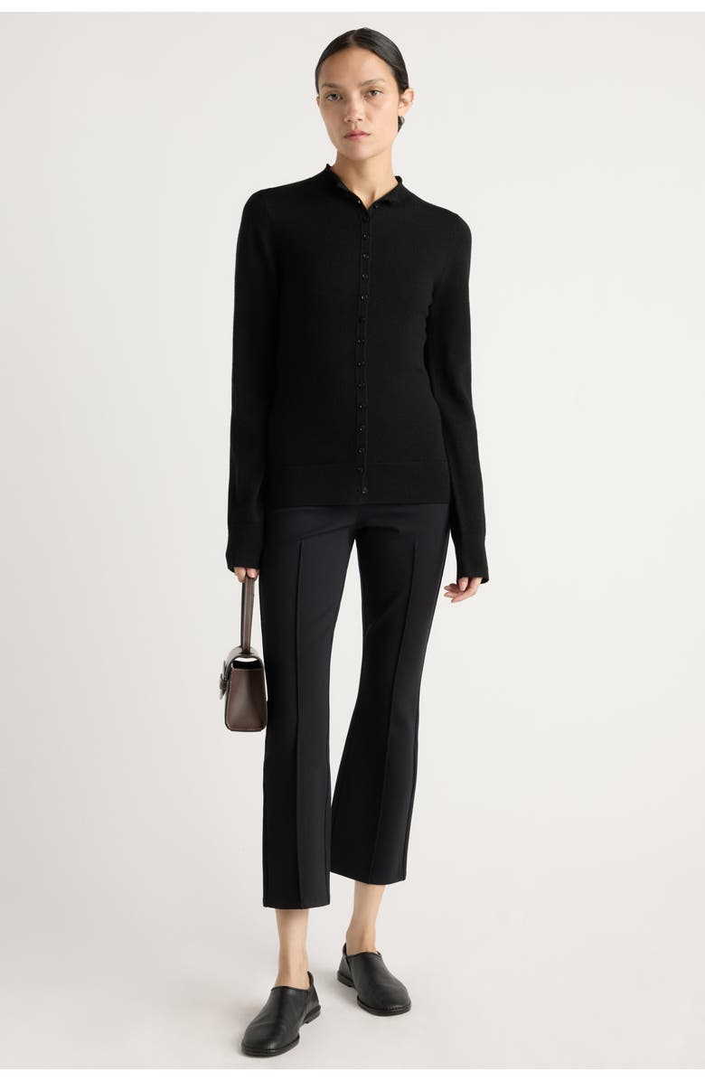 Modern Citizen Tez Kick-Flare Ponte Stretch Pant, Main, color, Black