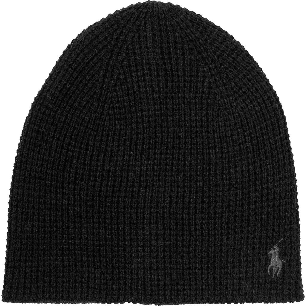 Polo Ralph Lauren Thermal Travel Beanie In Black