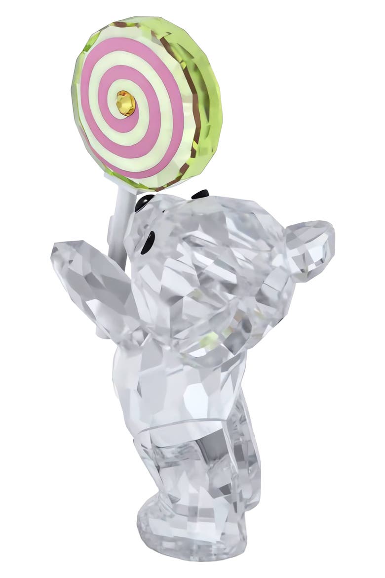 Kris Bear Sweet Lollipop Crystal Figurine, Alternate, color, WHITE