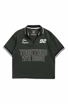 Kids' Tipped Graphic Polo