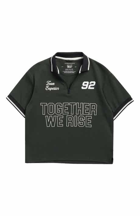 Kids' Tipped Graphic Polo
