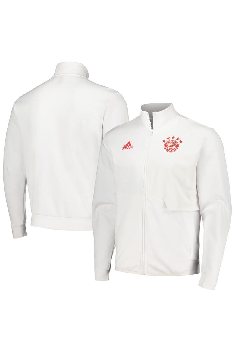 Men's adidas White Bayern Munich 2023/24 Anthem Full-Zip Jacket, Main, color, White