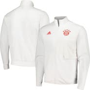 adidas Men's adidas White Bayern Munich 2023/24 Anthem Full-Zip Jacket