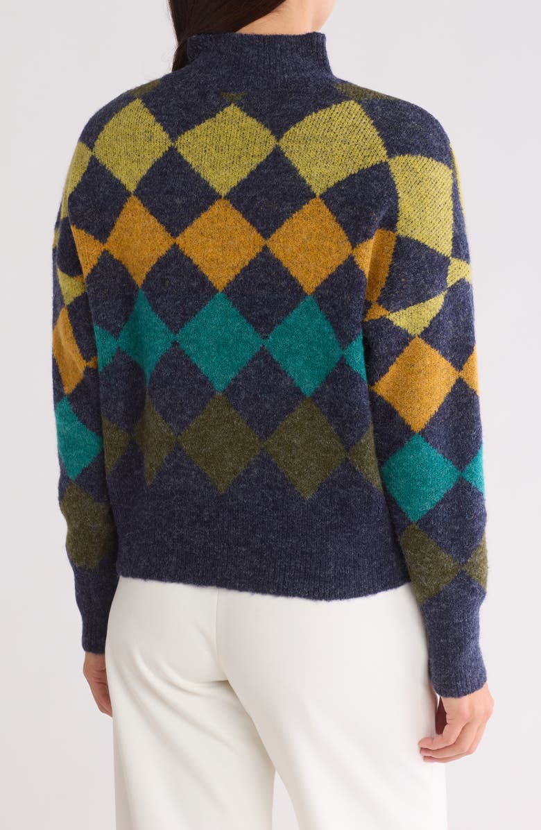 Joseph A Mock Neck Ombré Sweater, Alternate, color, 