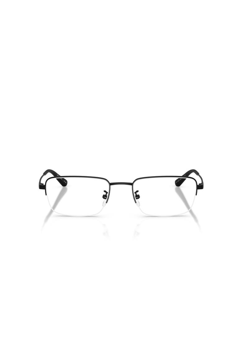 54mm Rectangle optical glasses, Alternate, color, Black
